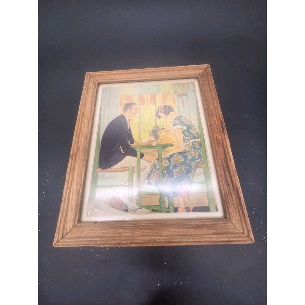 Miriam Story Hurford Framed Print Breakfast Table For Womens World Magazine